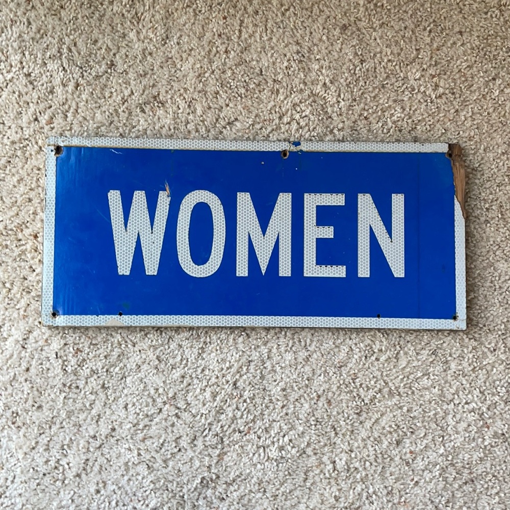 Reflective Women Sign